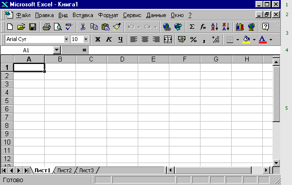 ����� Microsoft Excel